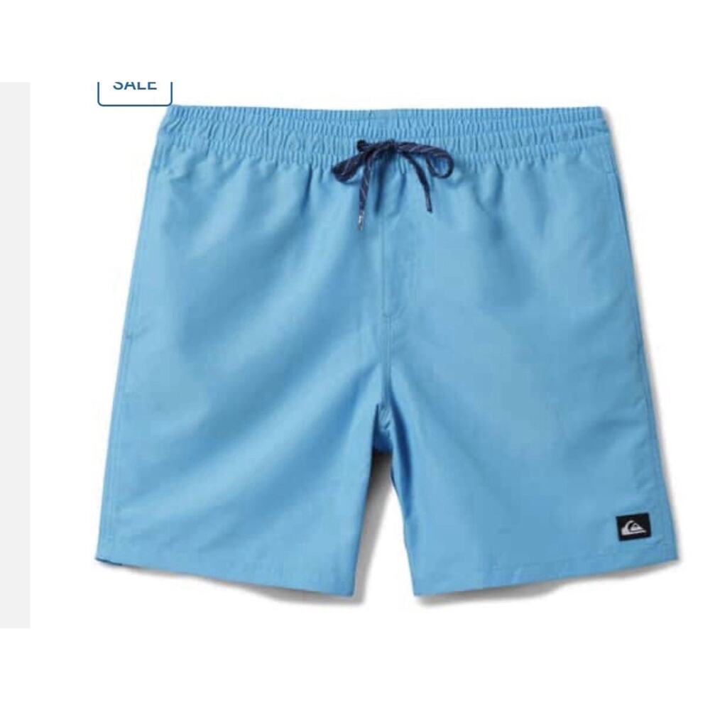 Quiksilver Men's Everyday Solid 17" Swim Trunks Blue 1XL